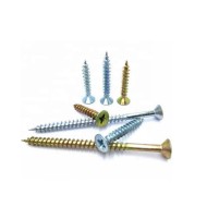 DIN Standard Full Thread Zinc Plated Flat Head Chipboard Screws -for Woodworking DIN Standard Full Thread Zinc Plated Flat Head Chipboard Screws -for Woodworking