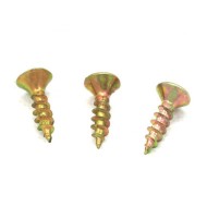 DIN Standard Full Thread Countersunk Head Yellow Zinc Chipboard Screws DIN Standard Full Thread Countersunk Head Yellow Zinc Chipboard Screws