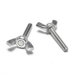 Racket Wave Flat Pingpong Thumb Screws - DIN318 Stainless Steel 304/316 or Zinc Plated