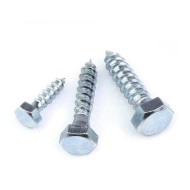 Blue White Zinc Plated DIN 571 Hex Head Lag Screws - 6x40mm for Wood Projects Blue White Zinc Plated DIN 571 Hex Head Lag Screws - 6x40mm for Wood Projects