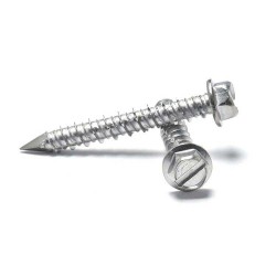 Hexagon Slotted Wafer Deck Tek Wood Screws Hexagon Slotted Wafer Deck Tek Wood Screws