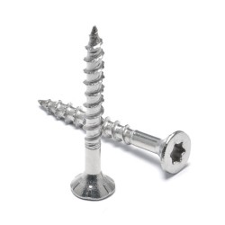High Quality Torx Socket Double CSK Wood Screws - Stainless Steel or Zinc Plated with Ribs
