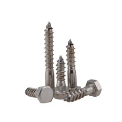 1/2" x 2" Stainless Steel Hex Head Lag Screws - High-Quality Hexagonal Lag Screws for Wood Projects 1/2" x 2" Stainless Steel Hex Head Lag Screws - High-Quality Hexagonal Lag Screws for Wood Projects