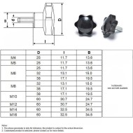 Six Lobe Flower Head Thumb Screws - M4-M16 Steel/Plastic Six Lobe Flower Head Thumb Screws - M4-M16 Steel/Plastic