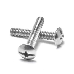 8-32 x 1-1/2-Inch Truss Head Phillips/Slotted Machine Screws - Steel, Zinc Plated