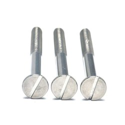 8-32 x 1/2-Inch Slotted Flat Head Machine Screws - Stainless Steel 18-8, CSK Head