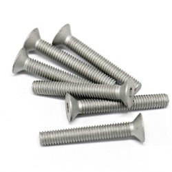 8.8 Grade M10 x 24.5mm Full Thread DIN 7991 Dacromet Socket Flat Head Hex Cap Screws