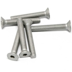 ANSI B18.3 Fine Thread 1/4-Inch Mild Carbon Steel Grade 8 Flat Head Countersunk Socket Screw