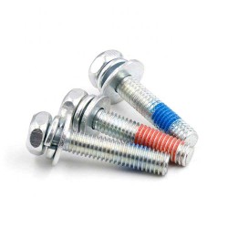 Anti-Loosening Tek Lok Grub Screws with Loctite & Nylon Patch - Customized Colors - Assembling Machine Screws