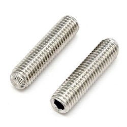 DIN 913 Hex Socket Set Screw with Flat Point (Grub Screw), SS304/316, 10 Pcs DIN 913 Hex Socket Set Screw with Flat Point (Grub Screw), SS304/316, 10 Pcs