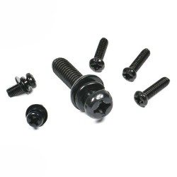 GB9074.4 Black Oxide Zinc Coated Phillips Pan Head Assembling Machine  Screw used with Flat Washer and Spring Washer GB9074.4 Black Oxide Zinc Coated Phillips Pan Head Assembling Machine  Screw used with Flat Washer and Spring Washer