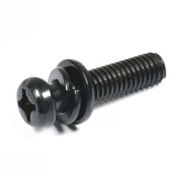 GB9074.4 Black Oxide Zinc Coated Phillips Pan Head Assembling Machine  Screw used with Flat Washer and Spring Washer GB9074.4 Black Oxide Zinc Coated Phillips Pan Head Assembling Machine  Screw used with Flat Washer and Spring Washer