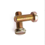 M2.5 x 6 Yellow Zinc-Coated Steel DIN 84A Metric Thread Machine Screw M2.5 x 6 Yellow Zinc-Coated Steel DIN 84A Metric Thread Machine Screw