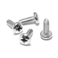 Phillips Pan Round Head Plastic Nylon Screw - M2/M3/M4/M5 - PA66 - White & Black Phillips Pan Round Head Plastic Nylon Screw - M2/M3/M4/M5 - PA66 - White & Black