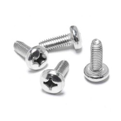 Phillips Pan Round Head Plastic Nylon Screw - M2/M3/M4/M5 - PA66 - White & Black Phillips Pan Round Head Plastic Nylon Screw - M2/M3/M4/M5 - PA66 - White & Black