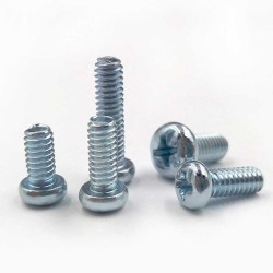 M2 x 12 Steel 4.8 Grade Phillips Pan Head Cross Machine Screws DIN 7985 M2 x 12 Steel 4.8 Grade Phillips Pan Head Cross Machine Screws DIN 7985