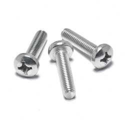 Phillips Pan Head Machine Screw - DIN 7985 - M4-0.7 x 20mm - Zinc Coated Phillips Pan Head Machine Screw - DIN 7985 - M4-0.7 x 20mm - Zinc Coated