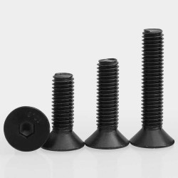 M5 x 10 Countersunk Flat Head Hexagon Socket Allen Machine Screws