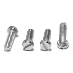 Slotted Round Head / Pan Head Machine Screws - Zinc Plated Steel  Slotted Round Head / Pan Head Machine Screws - Zinc Plated Steel