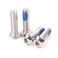 ISO7380 Phillips Countersunk Round Head NYLOK Blue Patch Machine Screw - 10Pcs ISO7380 Phillips Countersunk Round Head NYLOK Blue Patch Machine Screw - 10Pcs