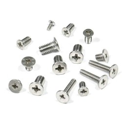 Zinc Plated Steel Sheet Metal Screws - Self-Tapping Phillips Flat Head - #8 x 2 Inch