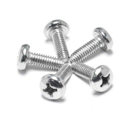 Pan Head Phillips Drive Machine Screw  - Stainless Steel - Plain Finish -Small Parts Pan Head Phillips Drive Machine Screw  - Stainless Steel - Plain Finish -Small Parts