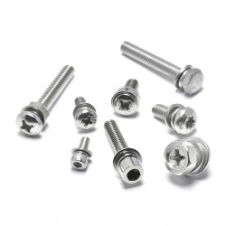 Hex Truss Cross Pan Head Machine Screw - M3/M4 - Stainless Steel 304 Hex Truss Cross Pan Head Machine Screw - M3/M4 - Stainless Steel 304