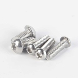 Stainless Steel A4-70 M3 x 6 Hex Socket Round Button Head Machine Screws