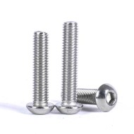 Stainless Steel A4-70 M3 x 6 Hex Socket Round Button Head Machine Screws Stainless Steel A4-70 M3 x 6 Hex Socket Round Button Head Machine Screws