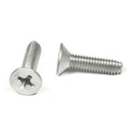 Stainless Steel 304 or Black Oxide Machine Screws - Cross Recessed CSK Head Stainless Steel 304 or Black Oxide Machine Screws - Cross Recessed CSK Head