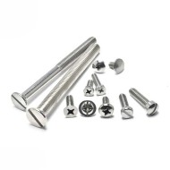 Brass/Titanium/Stainless Steel UNC Machine Screw - Torx Pan Round Head Slotted - M2.5 Brass/Titanium/Stainless Steel UNC Machine Screw - Torx Pan Round Head Slotted - M2.5