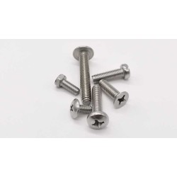 DIN 965 Metric Flat Head Cross-Recessed Phillips Machine Screw - M2, M2.5, M3, M4 x 6mm DIN 965 Metric Flat Head Cross-Recessed Phillips Machine Screw - M2, M2.5, M3, M4 x 6mm
