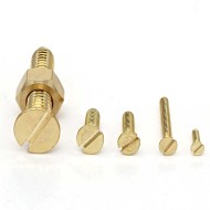 Yellow Zinc Plated DIN 963 Round/Flat Head Slotted Machine Screw Yellow Zinc Plated DIN 963 Round/Flat Head Slotted Machine Screw