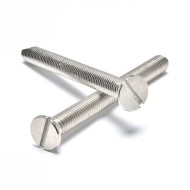 Zinc Plated Stainless Steel DIN 963 Machine Screws - Countersunk Raised Slotted Head - M6 Zinc Plated Stainless Steel DIN 963 Machine Screws - Countersunk Raised Slotted Head - M6