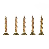 Yellow Zinc Carbon Steel Round Head Chipboard Screws - for Wood and Chipboard Projects Yellow Zinc Carbon Steel Round Head Chipboard Screws - for Wood and Chipboard Projects