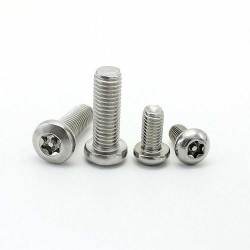 A2-70 M3-M8 Torx Pin Drive Button Head Security Screws - 10Pcs