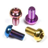 Anodized TA2 Titanium Gr2 Anti-Theft Torx Socket Button Head Machine Screws Anodized TA2 Titanium Gr2 Anti-Theft Torx Socket Button Head Machine Screws