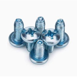 ISO 7380 Nylon Patch Passivated 316 Stainless Steel Pan Head Trigonodont Thread Screws