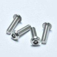 Stainless Steel M5/M6 Button Head Security Machine Screws - 5-Point Pentagon Socket with Pin Stainless Steel M5/M6 Button Head Security Machine Screws - 5-Point Pentagon Socket with Pin