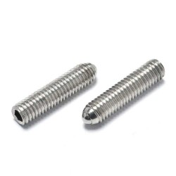18-8 Socoje stainless steel Din913 Ball Plunger Hex Socket Grub Set Screws With Ball Point 1pc