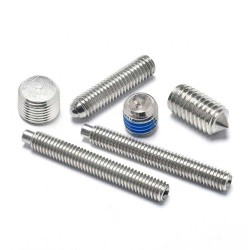 Customized Stainless Steel SS304/316 Precision Thread Set Screws - M1-M12, Quick Install Customized Stainless Steel SS304/316 Precision Thread Set Screws - M1-M12, Quick Install