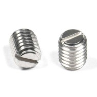 Flat Point Slotted Set Screws - Quick Install, DIN 551, SS304 & 316 Stainless Steel, M1-M20 Flat Point Slotted Set Screws - Quick Install, DIN 551, SS304 & 316 Stainless Steel, M1-M20