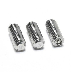 Set Screws - Torx Pin, Flat Point, High Quality Stainless Steel (SS304/316), Precision Thread, Various Sizes