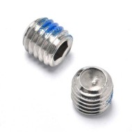 Cup Point Hexagon Socket Set Screws - Clear Thread, Quick Installation, Nylon Patch, SS304 & 316 M1.6-M24 Cup Point Hexagon Socket Set Screws - Clear Thread, Quick Installation, Nylon Patch, SS304 & 316 M1.6-M24