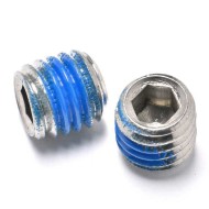 Cup Point Hexagon Socket Set Screws - Clear Thread, Quick Installation, Nylon Patch, SS304 & 316 M1.6-M24 Cup Point Hexagon Socket Set Screws - Clear Thread, Quick Installation, Nylon Patch, SS304 & 316 M1.6-M24