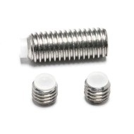 Stainless Steel SS304/316 Precision Thread Hex Socket Grub Screws - M1.6-M24, Plastic Tip Stainless Steel SS304/316 Precision Thread Hex Socket Grub Screws - M1.6-M24, Plastic Tip