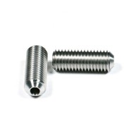 Conical Point Hex Socket Set Screws - Precision Thread, Hollow Body, SS304 & 316 Stainless Steel, Various Sizes Conical Point Hex Socket Set Screws - Precision Thread, Hollow Body, SS304 & 316 Stainless Steel, Various Sizes