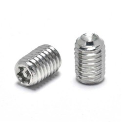 SS304/316 Precision Thread Torx Pin Set Screws - Cup Point, Various Sizes