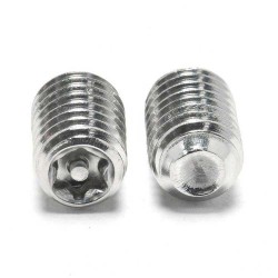SS304/316 Precision Thread Torx Pin Set Screws - Cup Point, Various Sizes
