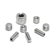Stainless Steel 304/316 Anti-Rust DIN913 Flat Point Hex Socket Grub Screws Stainless Steel 304/316 Anti-Rust DIN913 Flat Point Hex Socket Grub Screws